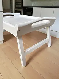 Складаний кавовий столик для сніданку в ліжко білий 42×28×17 см №5 - мініатюра 6