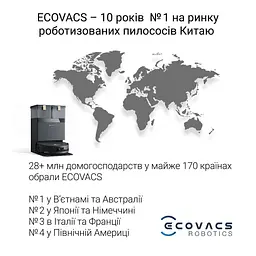 Робот-пилосос Ecovacs Deebot X8 Pro Omni DEX56 BL Black - мініатюра 9