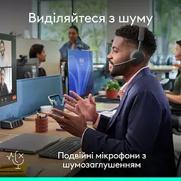 Навушники Logitech Zone Wireless 2 ES for Business Graphite (981-001512) - мініатюра 9