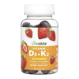 Вітамін D3 Lifeable (+ K2 Adult) - 60 gummies