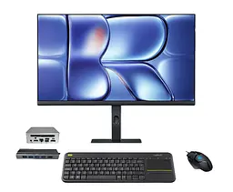 Комплект ПК: Міні-Пк GenMachine / Ryzen 7 6800H / 32GB / 512GB + Монітор 27″  Xiaomi Redmi A27Q 2026 120 Гц + Logitech клавіатура, миша + Hub 10-в-1