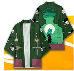 Плащ Хаорі Накидка в японському стилі Ван Піс Зоро One Piece Zoro