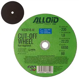 Круг відрізний по металу Alloid 41 14А 230 1,8 22,23