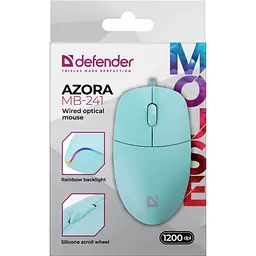 Комп'ютерна мишка Defender Azora MB-241 3кн.,1200dpi голуба (52243) - мініатюра 2