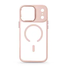 Чехол Apple iPhone 17 Pro Max, Unit MagSafe, розовый, прозрачный, магсейф, противоударный, магнитный, панель-накладка с поддержкой MagSafe, с поддержкой беспроводной зарядки, TPU+PC, защита всего корпуса, ударопрочный, ArmorStandart (ARM86303)