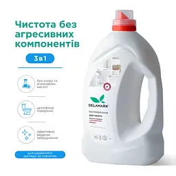 Засіб для миття туалету DeLaMark з ароматом вишні 4 л (4820152332073)