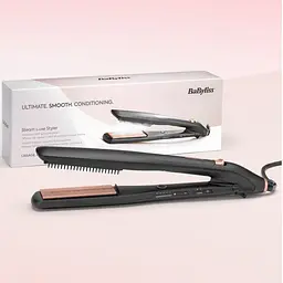 Випрямляч BaByliss Babyliss Steam Lux Styler, 56 Вт, температурних режимів 5, 170-210C, термо коврик, кераміка, чорний - мініатюра 7