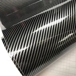 Карбонова плівка 2D з мікроканалами 1.52 Метра х 10 см Глянець Чорно-Біла (CL-2DCF-04) - мініатюра 6