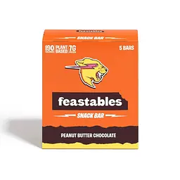 Шоколадні батончики Feastables MrBeast Peanut Butter Chocolate Snack Bar 5х40 г