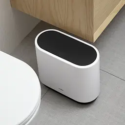 Відро для сміття МВМ My Home BP-14 біле з чорним 10 л (BP-14 WHITE/BLACK) - мініатюра 12