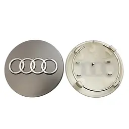 Ковпак колеса Audi сірий d=69мм, посадковий d=60мм (ковпачок, заглушка диска) 1 шт
