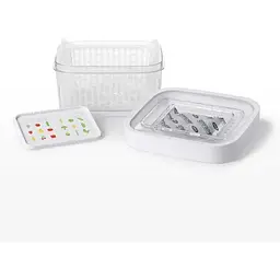 Контейнер для зберігання продуктів Oxo GreenSaver Produce Keepers 1.5 л прозорий з білим (11139900) - мініатюра 2