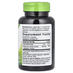 Кальций цитрат Nature's Way Calcium Citrate, 100 капсул для підтримки кісток та зубів - мініатюра 2