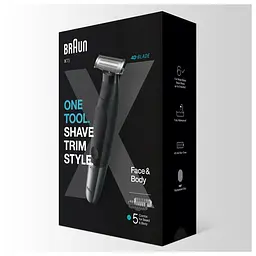 Тример для бороди та вусів/Тример для тіла (бодігромер) Braun Series X XT5100 - мініатюра 2
