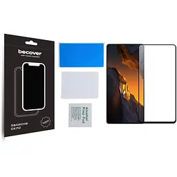 Захисне скло BeCover для Poco F5 Black (709743) - мініатюра 2