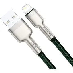 Кабель Baseus Cafule Metal USB-A to Lightning 2m Green (CALJK-B06) [169643] - мініатюра 3