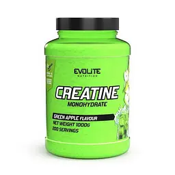 Креатин Evolite Nutrition Creatine Monohydrate, 1 кг - Зелене яблуко