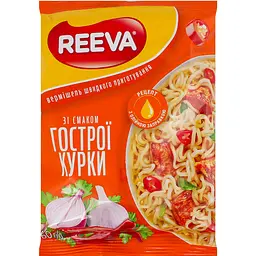 Вермішель Reeva швидкого приготування зі смаком гострої курки, 60 г (918545)