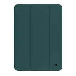 Чохол-книжка на планшет Apple iPad 10.9 (2022) A2696/A2757/A2777/10.9 (2024)/11 (2025) A16, Flex Case, dark green, протиударний, обкладинка з трискладовою підставкою та авто. пробудженням для планшета 10.9 ,11 , шкіряний, на магніті