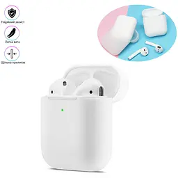 Чохол для airpods 1/2 Прозорий, силіконовий чохол для навушників Apple чохол для кейса Airpods