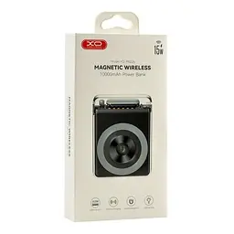 Зовнішній акумулятор магнітний XO PR226 Mini Transparent Magnetic Absorption 10000mAh 15W - мініатюра 4