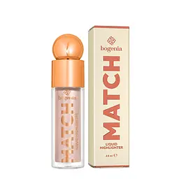 Хайлайтер для обличчя рідкий Bogenia Match Cream Highlighter (BG672), 002 Світло-рожевий