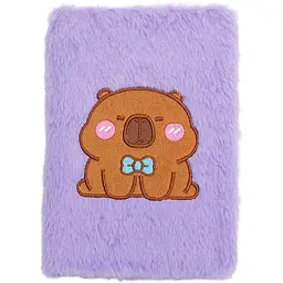 Блокнот А5 ZiBi Capybara 4 Kids Line плюшевий клітинка 80 аркушів (ZB.700018) - мініатюра 3