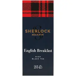 Чай чорний Sherlock Secrets English Breakfast 50 г (25 шт. х 2 г) (920156) - мініатюра 2