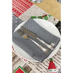 Серветка Прованс Merry Christmas 45х35 см сіра (31381) - мініатюра 6