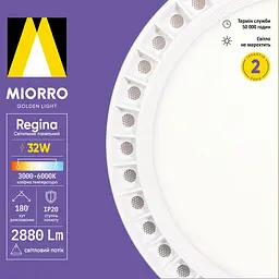 Світильник панельний Miorro LED Regina 32W 350х40 мм білий (51-312-011) - мініатюра 2