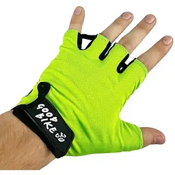 Велорукавиці Good Bike Mesh короткий палець розмір XL салатові (94523Green-IS) - мініатюра 5