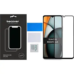Захисне скло BeCover для Xiaomi Redmi A3 4G Black (711227) - мініатюра 2
