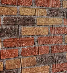 Самоклейка декоративна 3D панель 3D Loft під бежево-червону катеринославську цеглу 700x770x3мм - мініатюра 8