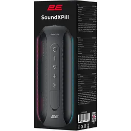 Портативна акустика 2E SoundXPill TWS MP3 Wireless Waterproof Black (2E-BSSXPLLWBK) - мініатюра 8