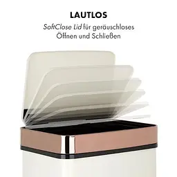 Бак для сміття Klarstein Royal Trash Rose Gold (10035364) - мініатюра 10