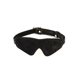 Маска на очі Liebe Seele Boudoir Amor Blindfold Black, щільне прилягання, оксамитовий фініш - мініатюра 1