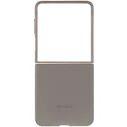Шкіряний чохол Leather Case (AAA) для Samsung Galaxy Z Flip6 Gray - мініатюра 6