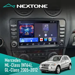 Штатна магнітола Mercedes-Benz ML-Class (W164) 2005-2011 Nextone N902 CPL (2x32) Nextone (НФ-00002557) - мініатюра 2