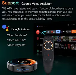 Смарт-ТВ-приставка Android SmartTV Box Vontar W2 ATV 4/32Gb Голос 4K HDR - мініатюра 4