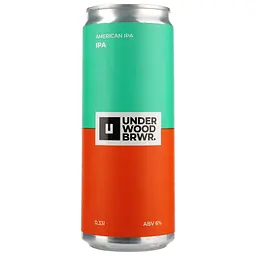 Пиво Underwood Brewery IPA, світле, 6%, з/б, 0,33 л (870725)