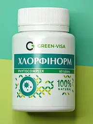 Хлорфінорм 60 таблеток імуностимулююча, загальнозміцнювальна, протизапальна, антисептична дія Грін-Віза - мініатюра 2