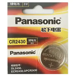 Батарейка дискова Panasonic CR2430, 3V (18591)