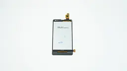 Дисплей для смартфона (телефону) Microsoft Lumia 532 DS (Nokia), black (У зборі з тачскріном) (без рамки)