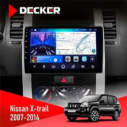 Штатна магнітола Nissan X-Trail 2007-2014 Decker D10-006 4x64, 4G Decker (НФ-00009517)