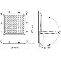 Світлодіодний прожектор Videx Premium F2 50W 5000K (VL-F2-505G) [144845] - мініатюра 7