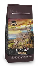 Сухий корм Landor SMALL Breed LAMB & RICЕ 1кг для дорослих собак дрібних порід з ягням