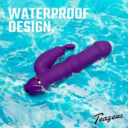 Вібратор-кролик Teazers Silicone Rabbit, 19 см (фіолетовий) - мініатюра 6