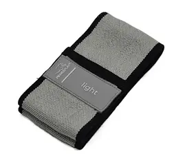 Тканева гумка для фітнесу та спорту PowerPlay 4111 Hip Band S Heavy Сіра (d_64cm) (PP_4111_Grey_S) - мініатюра 7