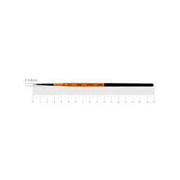 Пензель синтетика кругла Flame 1368R №00 коротка ручка ROSA (4823098534266)