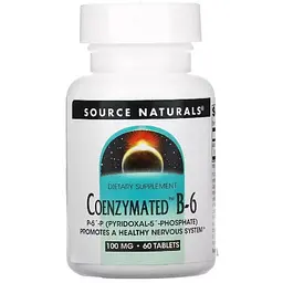 Коензім Вітаміну В6 Source Naturals 100 мг 60 таблеток